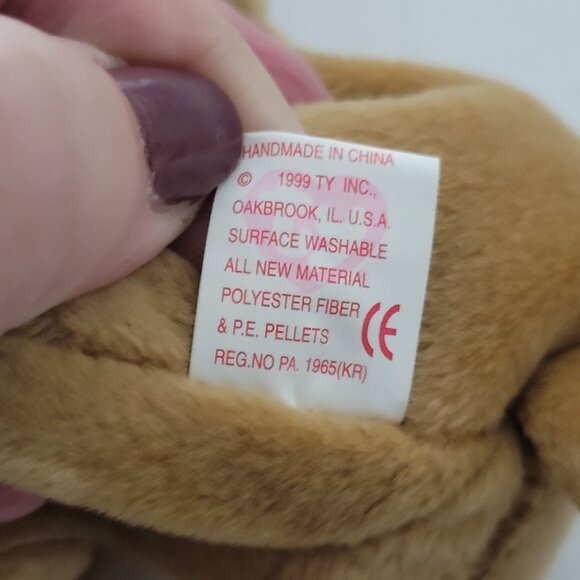 TY Beanie Baby Lot of 2 Dogs Weenie 1995 Tiny 1999 Mint One Owner - Picture 11 of 11